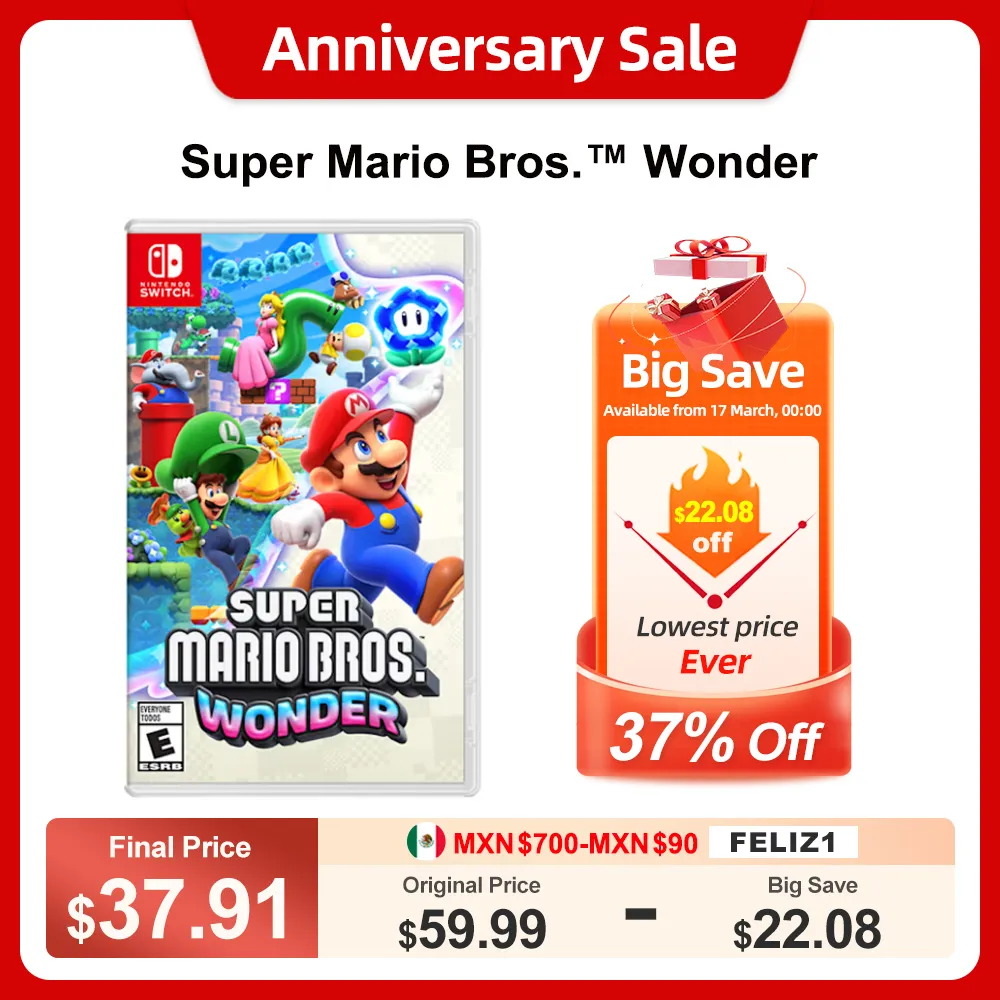 |Super Mario Bros. Wonder Nintendo Switch Jogos Console, 100% Original Fsica